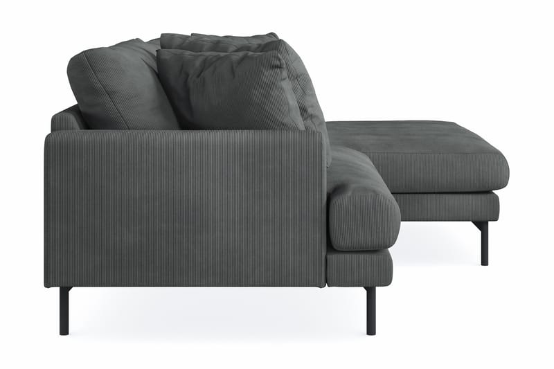 Menard 4-sits Högervänd L-formad Divansoffa i Manchester - Grå - Möbler - Vardagsrum - Soffor - Divansoffa & schäslong