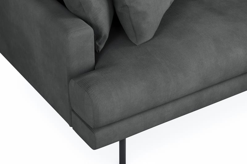 Menard 4-sits Högervänd L-formad Divansoffa i Manchester - Grå - Möbler - Vardagsrum - Soffor - Divansoffa & schäslong