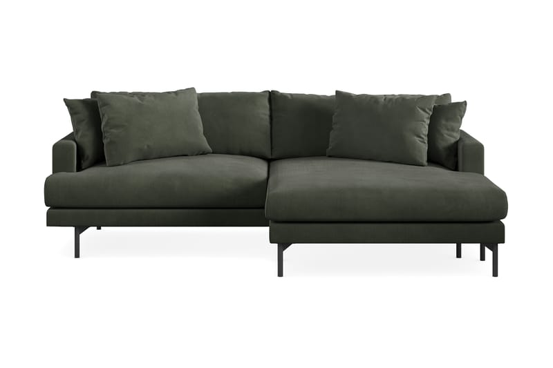 Menard 4-sits Högervänd L-formad Divansoffa i Manchester - Mörkgrön - Möbler - Vardagsrum - Soffor - Divansoffa & schäslong