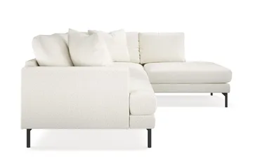 Menard 4-sits Högervänd L-formad Djup Schäslongsoffa i Bouclé - Vit - Möbler - Vardagsrum - Soffor - Divansoffa & schäslong