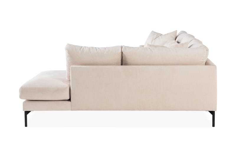 Menard 4-sits Högervänd L-formad Djup Schäslongsoffa i Manchester - Beige - Möbler - Vardagsrum - Soffor - Divansoffa & schäslong