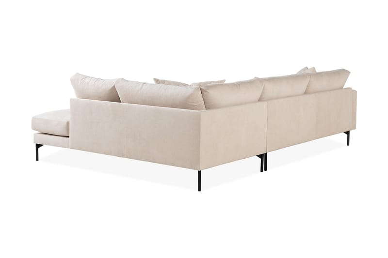 Menard 4-sits Högervänd L-formad Djup Schäslongsoffa i Manchester - Beige - Möbler - Vardagsrum - Soffor - Divansoffa & schäslong