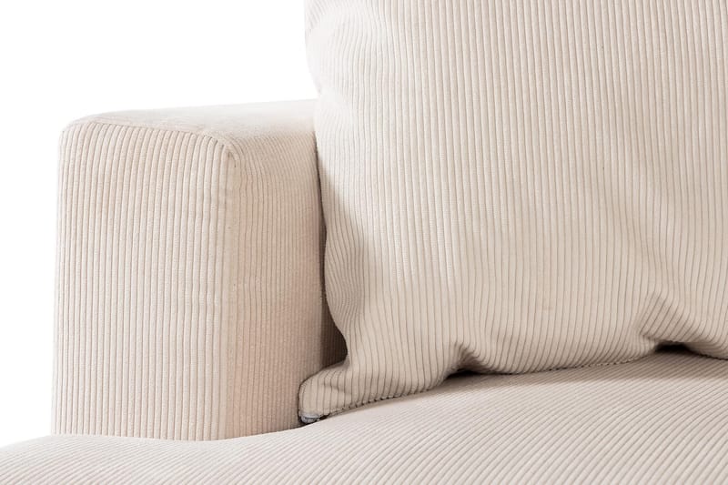 Menard 4-sits Högervänd L-formad Djup Schäslongsoffa i Manchester - Beige - Möbler - Vardagsrum - Soffor - Divansoffa & schäslong