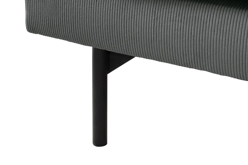 Menard 4-sits Högervänd L-formad Djup Schäslongsoffa i Manchester - Grå - Möbler - Vardagsrum - Soffor - Divansoffa & schäslong