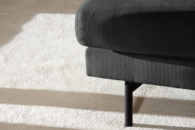 Menard 4-sits Högervänd L-formad Djup Schäslongsoffa i Manchester - Grå - Möbler - Vardagsrum - Soffor - Divansoffa & schäslong