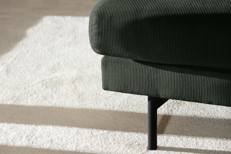 Menard 4-sits Högervänd L-formad Djup Schäslongsoffa i Manchester - Grön - Möbler - Vardagsrum - Soffor - Divansoffa & schäslong