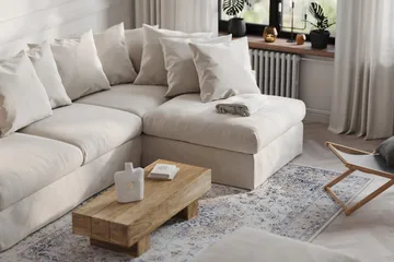 Menard 4-sits Högervänd L-formad Djup Schäslongsoffa i Tyg - Beige - Möbler - Vardagsrum - Soffor - Divansoffa & schäslong