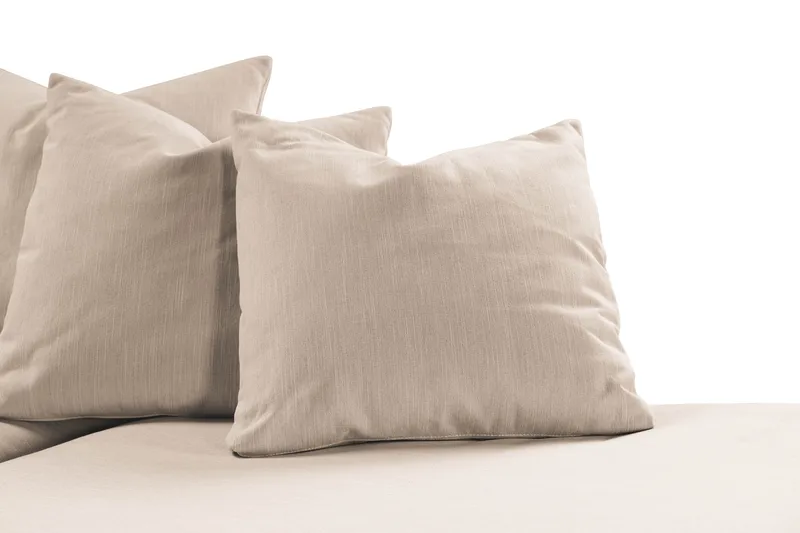 Menard 4-sits Högervänd L-formad Djup Schäslongsoffa i Tyg - Beige - Möbler - Vardagsrum - Soffor - Divansoffa & schäslong