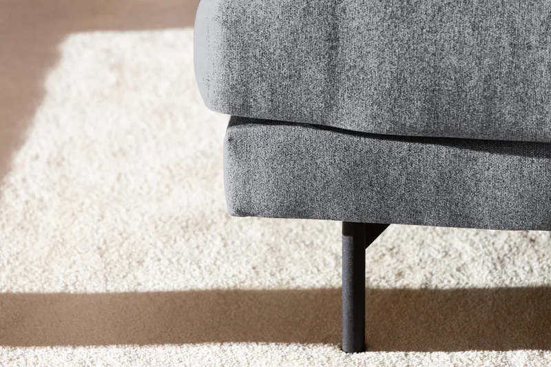 Menard 4-sits Högervänd L-formad Djup Schäslongsoffa i Tyg - Grå - Möbler - Vardagsrum - Soffor - Divansoffa & schäslong