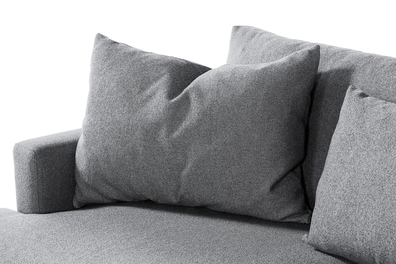Menard 4-sits Högervänd L-formad Djup Schäslongsoffa i Tyg - Grå - Möbler - Vardagsrum - Soffor - Divansoffa & schäslong