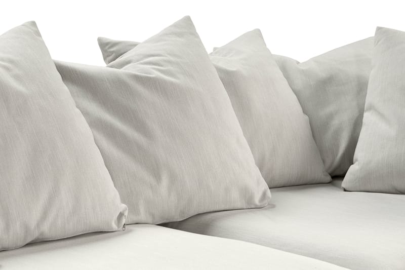 Menard 4-sits Högervänd L-formad Djup Schäslongsoffa i Tyg - Ljusgrå - Möbler - Vardagsrum - Soffor - Divansoffa & schäslong