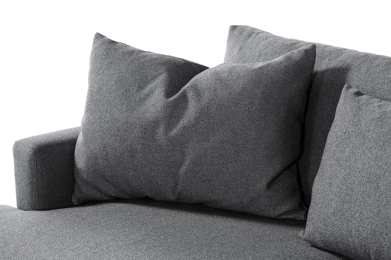 Menard 4-sits Högervänd L-formad Djup Schäslongsoffa i Tyg - Mörkgrå - Möbler - Vardagsrum - Soffor - Divansoffa & schäslong