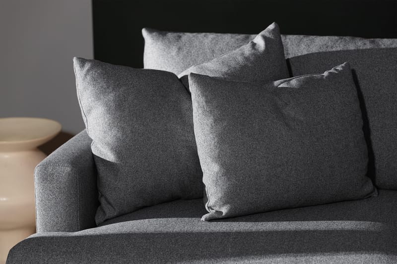 Menard 4-sits Högervänd L-formad Djup Schäslongsoffa i Tyg - Mörkgrå - Möbler - Vardagsrum - Soffor - Divansoffa & schäslong