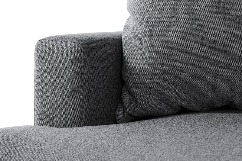 Menard 4-sits Högervänd L-formad Djup Schäslongsoffa i Tyg - Mörkgrå - Möbler - Vardagsrum - Soffor - Divansoffa & schäslong