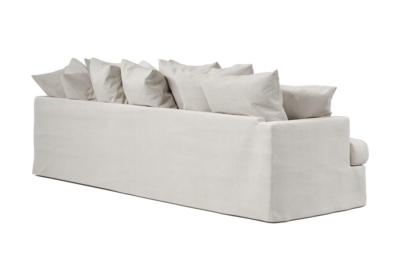 Menard 4-sits Högervänd L-formad Schäslongsoffa i Bouclé - Vit - Möbler - Vardagsrum - Soffor - Divansoffa & schäslong