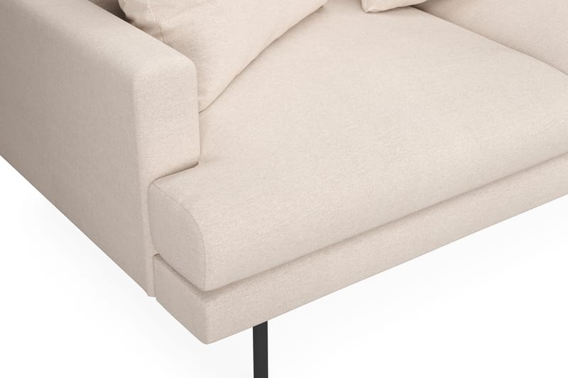 Menard 4-sits Högervänd L-formad Schäslongsoffa i Tyg - Beige - Möbler - Vardagsrum - Soffor - Divansoffa & schäslong