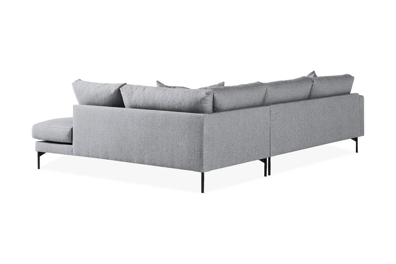 Menard 4-sits Högervänd L-formad Schäslongsoffa i Tyg - Grå - Möbler - Vardagsrum - Soffor - Divansoffa & schäslong
