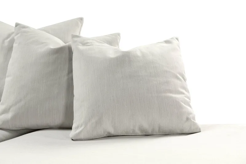 Menard 4-sits Högervänd L-formad Schäslongsoffa i Tyg - Ljusgrå - Möbler - Vardagsrum - Soffor - Divansoffa & schäslong