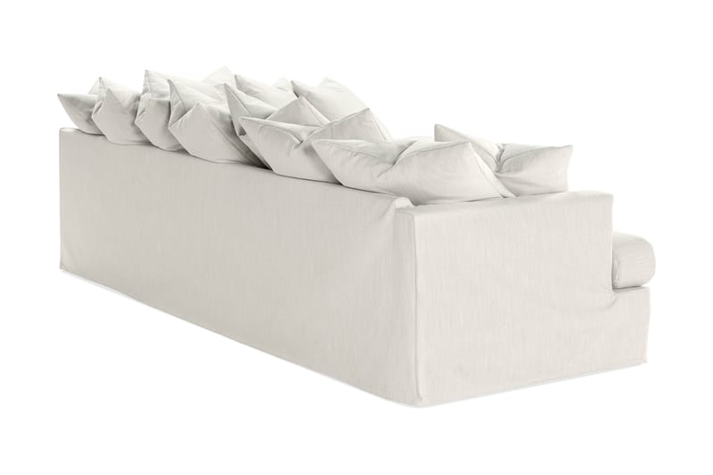 Menard 4-sits Högervänd L-formad Schäslongsoffa i Tyg - Ljusgrå - Möbler - Vardagsrum - Soffor - Divansoffa & schäslong