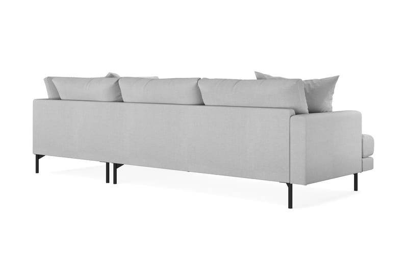 Menard 4-sits Högervänd L-formad Schäslongsoffa i Tyg - Ljusgrå - Möbler - Vardagsrum - Soffor - Divansoffa & schäslong