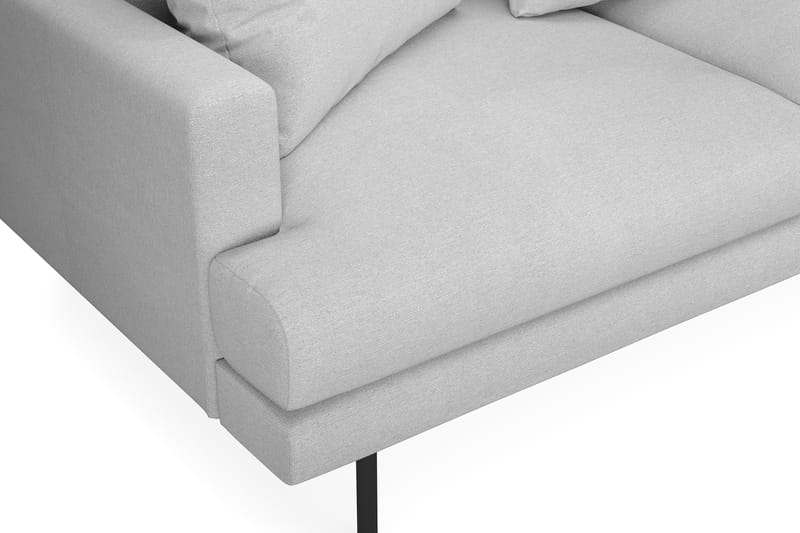 Menard 4-sits Högervänd L-formad Schäslongsoffa i Tyg - Ljusgrå - Möbler - Vardagsrum - Soffor - Divansoffa & schäslong