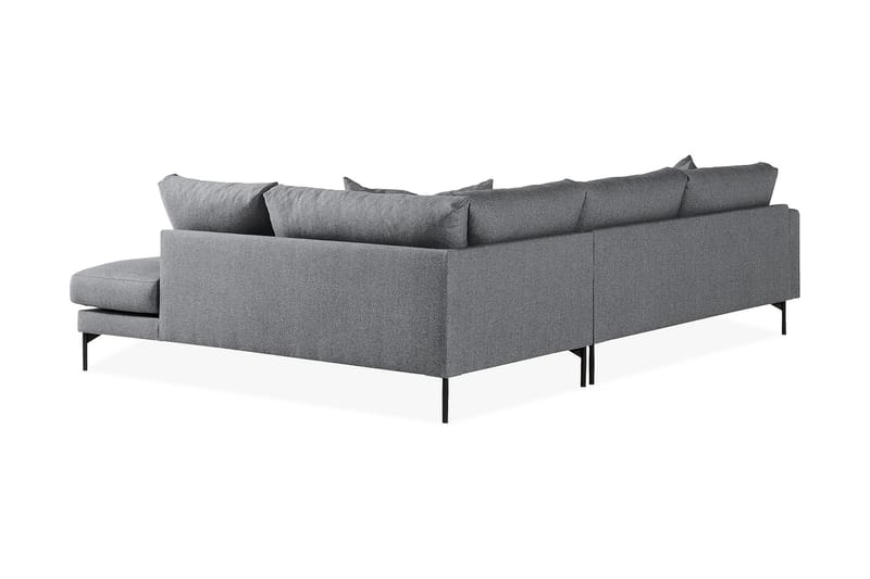 Menard 4-sits Högervänd L-formad Schäslongsoffa i Tyg - Mörkgrå - Möbler - Vardagsrum - Soffor - Divansoffa & schäslong