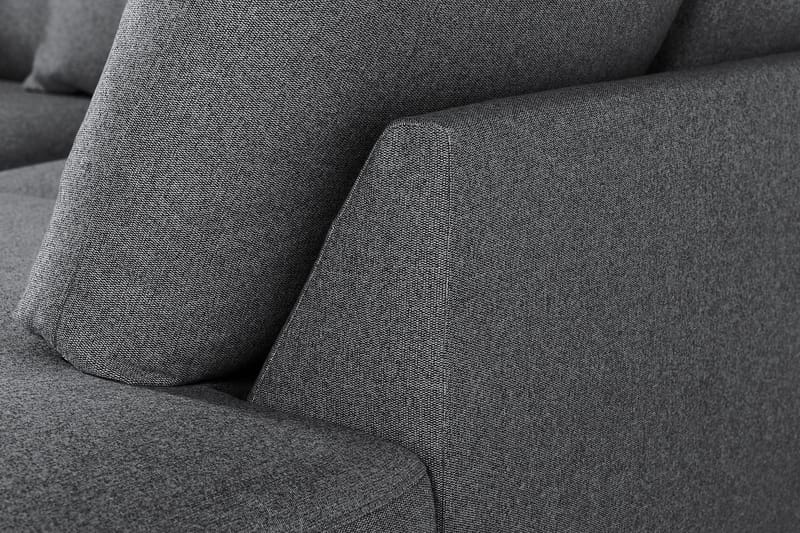Menard 4-sits Högervänd L-formad Schäslongsoffa i Tyg - Mörkgrå - Möbler - Vardagsrum - Soffor - Divansoffa & schäslong