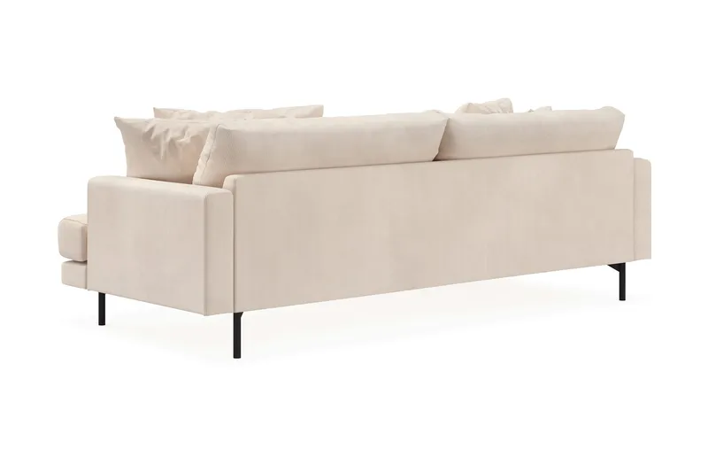 Menard 4-sits Vänstervänd L-formad Divansoffa i Manchester - Beige - Möbler - Vardagsrum - Soffor - Divansoffa & schäslong