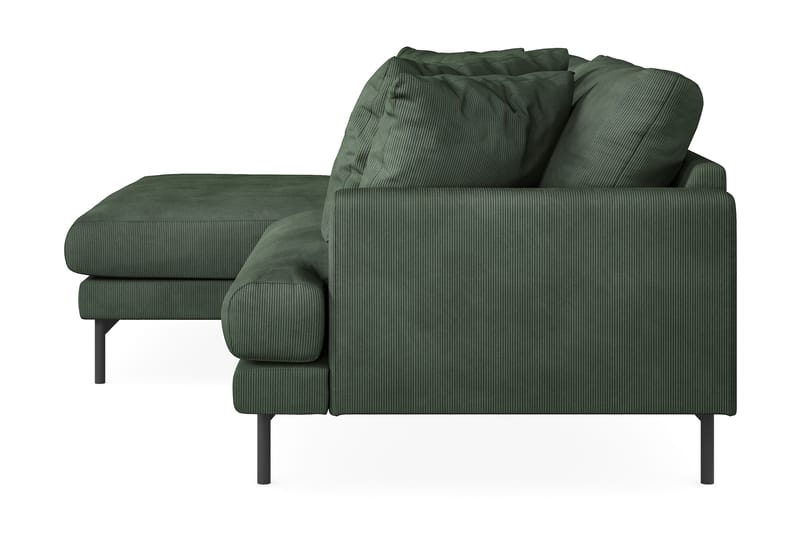 Menard 4-sits Vänstervänd L-formad Divansoffa i Manchester - Grön - Möbler - Vardagsrum - Soffor - Divansoffa & schäslong