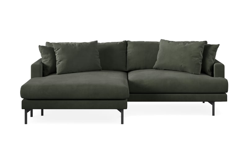 Menard 4-sits Vänstervänd L-formad Divansoffa i Manchester - Mörkgrön - Möbler - Vardagsrum - Soffor - Divansoffa & schäslong
