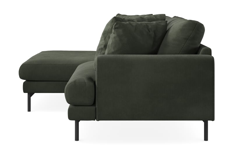 Menard 4-sits Vänstervänd L-formad Divansoffa i Manchester - Mörkgrön - Möbler - Vardagsrum - Soffor - Divansoffa & schäslong