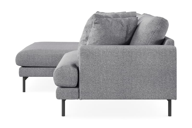 Menard 4-sits Vänstervänd L-formad Divansoffa i Tyg - Grå - Möbler - Vardagsrum - Soffor - Divansoffa & schäslong