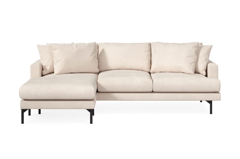 Menard 4-sits Vänstervänd L-formad Djup Divansoffa i Manchester - Beige - Möbler - Vardagsrum - Soffor - Divansoffa & schäslong