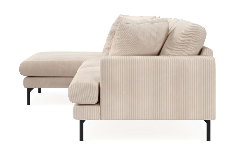 Menard 4-sits Vänstervänd L-formad Djup Divansoffa i Manchester - Beige - Möbler - Vardagsrum - Soffor - Divansoffa & schäslong