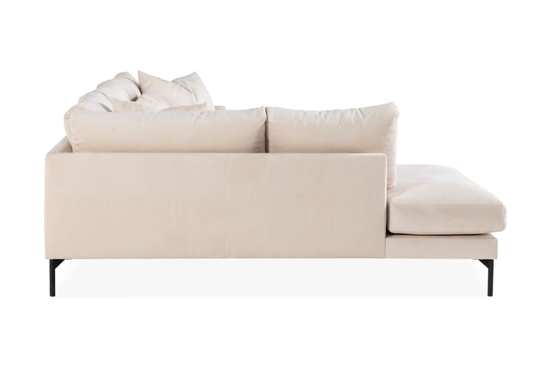 Menard 4-sits Vänstervänd L-formad Djup Schäslongsoffa i Manchester - Beige - Möbler - Vardagsrum - Soffor - Divansoffa & schäslong