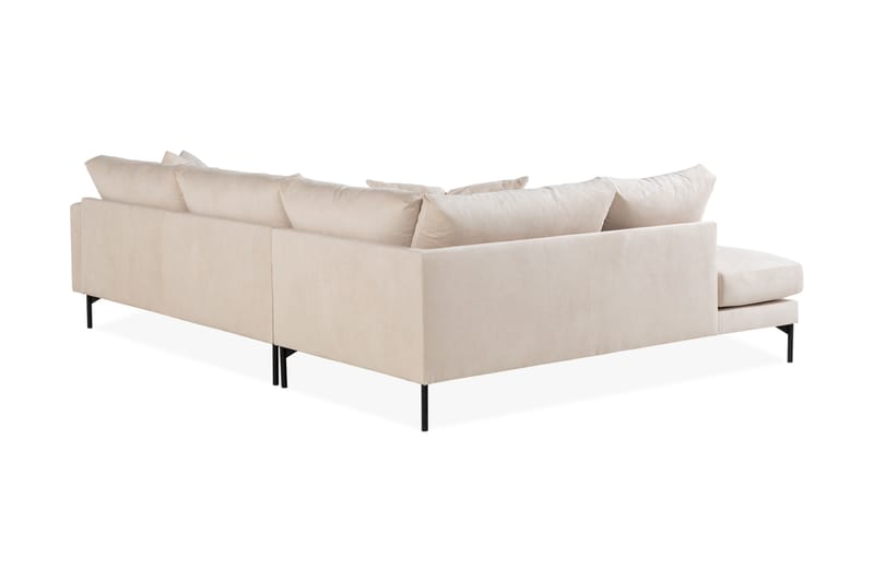 Menard 4-sits Vänstervänd L-formad Djup Schäslongsoffa i Manchester - Beige - Möbler - Vardagsrum - Soffor - Divansoffa & schäslong