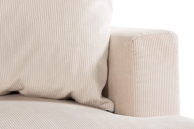 Menard 4-sits Vänstervänd L-formad Djup Schäslongsoffa i Manchester - Beige - Möbler - Vardagsrum - Soffor - Divansoffa & schäslong