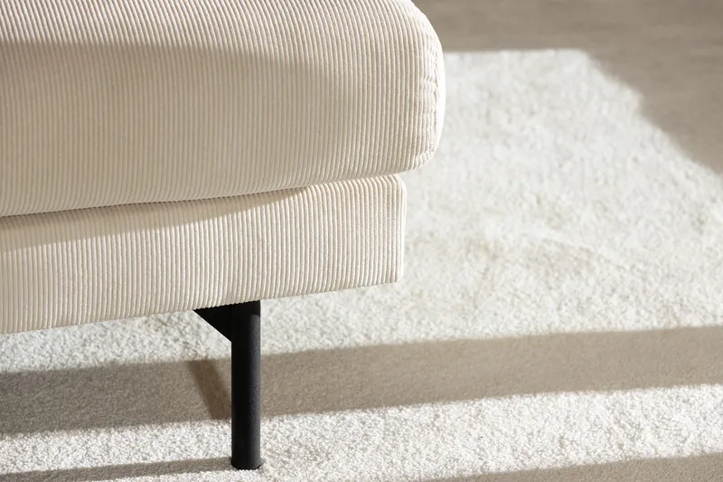 Menard 4-sits Vänstervänd L-formad Djup Schäslongsoffa i Manchester - Beige - Möbler - Vardagsrum - Soffor - Divansoffa & schäslong