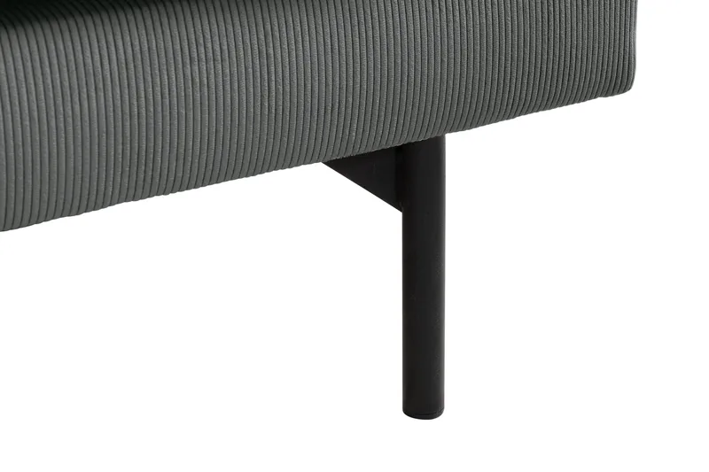 Menard 4-sits Vänstervänd L-formad Djup Schäslongsoffa i Manchester - Grå - Möbler - Vardagsrum - Soffor - Divansoffa & schäslong