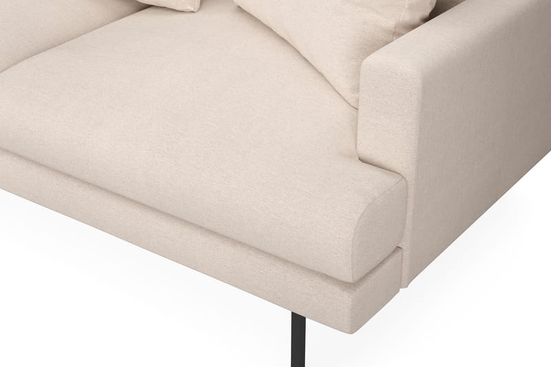 Menard 4-sits Vänstervänd L-formad Djup Schäslongsoffa i Tyg - Beige - Möbler - Vardagsrum - Soffor - Divansoffa & schäslong