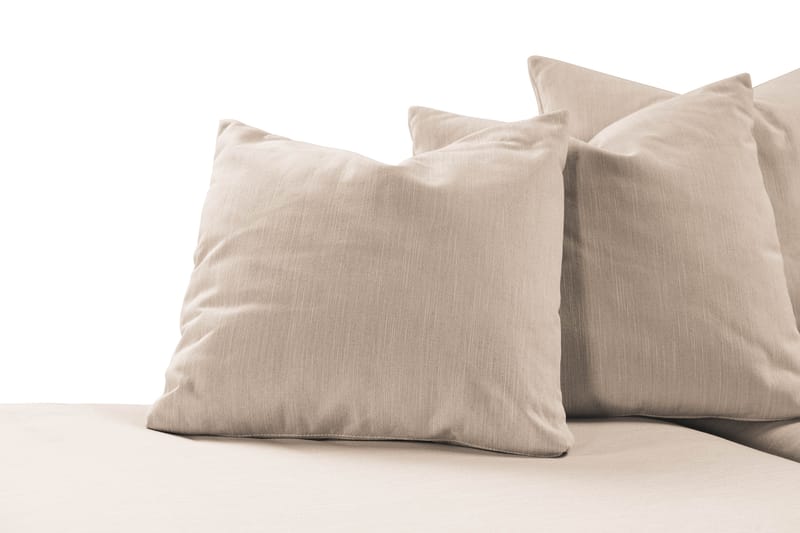 Menard 4-sits Vänstervänd L-formad Djup Schäslongsoffa i Tyg - Beige - Möbler - Vardagsrum - Soffor - Divansoffa & schäslong