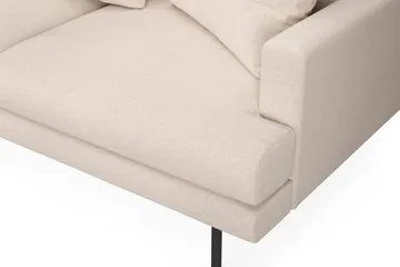 Menard 4-sits Vänstervänd L-formad Djup Schäslongsoffa i Tyg - Beige - Möbler - Vardagsrum - Soffor - Divansoffa & schäslong