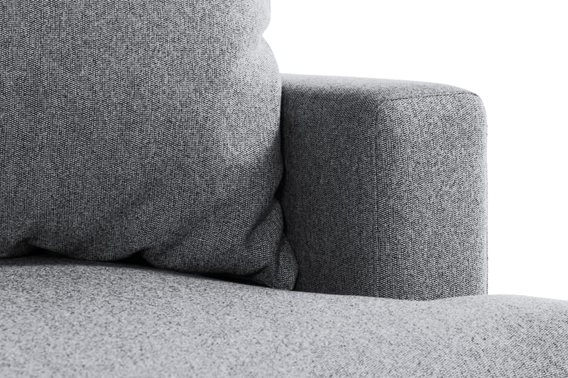 Menard 4-sits Vänstervänd L-formad Djup Schäslongsoffa i Tyg - Grå - Möbler - Vardagsrum - Soffor - Divansoffa & schäslong