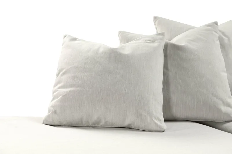 Menard 4-sits Vänstervänd L-formad Djup Schäslongsoffa i Tyg - Ljusgrå - Möbler - Vardagsrum - Soffor - Divansoffa & schäslong