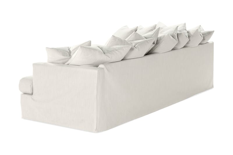 Menard 4-sits Vänstervänd L-formad Schäslongsoffa i Tyg - Ljusgrå - Möbler - Vardagsrum - Soffor - Divansoffa & schäslong