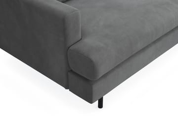 Menard Compact 3-sits Högervänd L-formad Divansoffa i Manchester - Grå - Möbler - Vardagsrum - Soffor - Divansoffa & schäslong