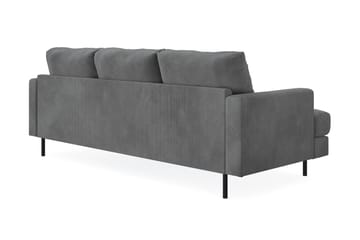 Menard Compact 3-sits Högervänd L-formad Divansoffa i Manchester - Grå - Möbler - Vardagsrum - Soffor - Divansoffa & schäslong