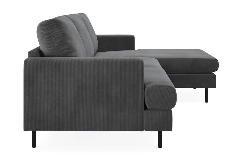 Menard Compact 3-sits Högervänd L-formad Divansoffa i Manchester - Grå - Möbler - Vardagsrum - Soffor - Divansoffa & schäslong