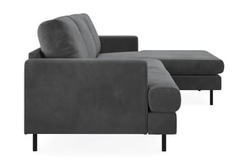 Menard Compact 3-sits Högervänd L-formad Divansoffa i Manchester - Grå - Möbler - Vardagsrum - Soffor - Divansoffa & schäslong