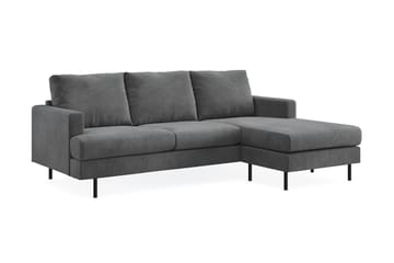 Menard Compact 3-sits Högervänd L-formad Divansoffa i Manchester - Grå - Möbler - Vardagsrum - Soffor - Divansoffa & schäslong